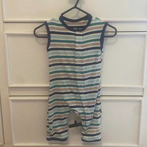Kickee Pants Sleeveless Romper- Like New- 0-3 Months